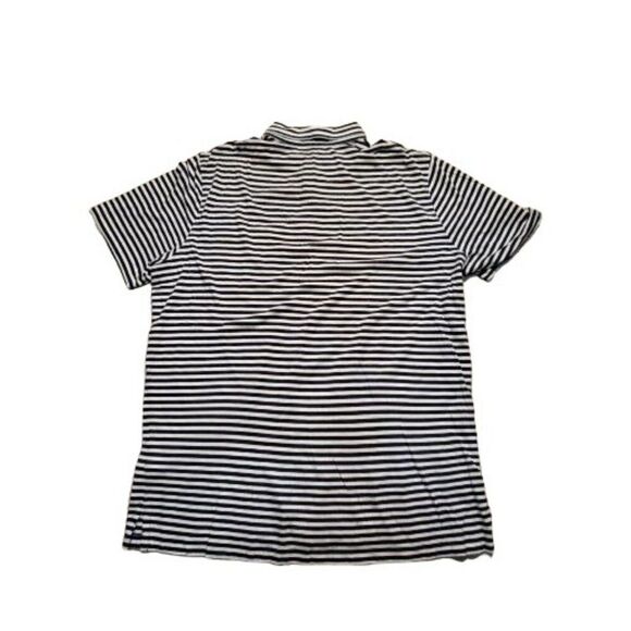 Polo Ralph Lauren Classic Fit Shirt Men Sz L Striped Blue White Short Sleeve Poc - Picture 7 of 7